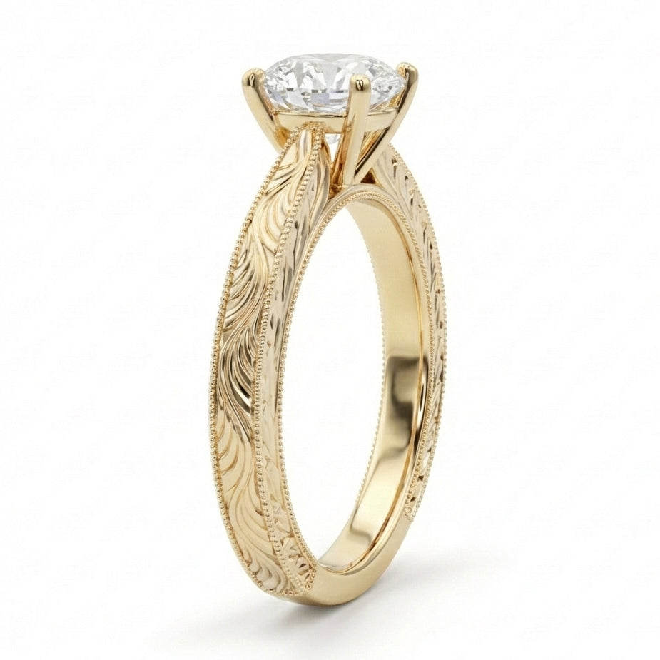 Eden Engraved Solitaire