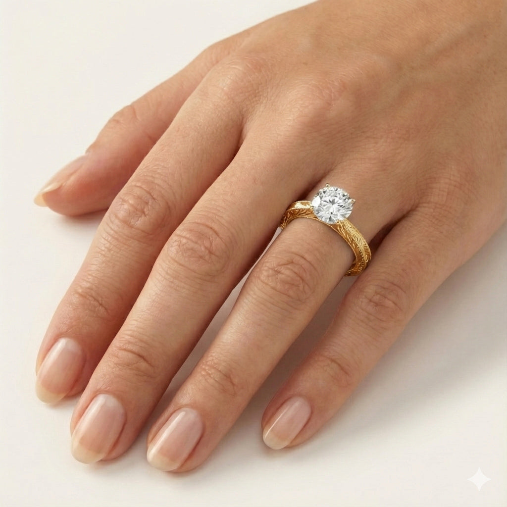 Eden Engraved Solitaire